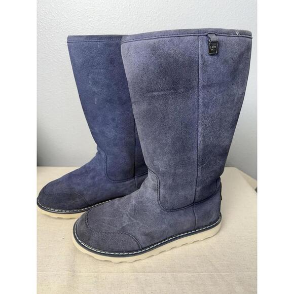 Bear Paw Mid Calf Suede Boots Sz 10 - Picture 2 of 9